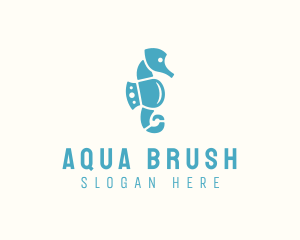 Seahorse Aqua Park logo design