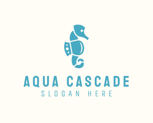 Seahorse Aqua Park logo design