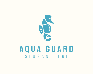 Seahorse Aqua Park logo design