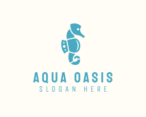 Seahorse Aqua Park logo design