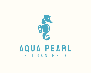 Seahorse Aqua Park logo design