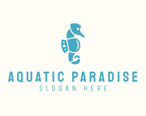 Seahorse Aqua Park logo design