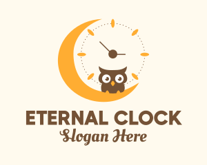 Moon Clock Owl logo