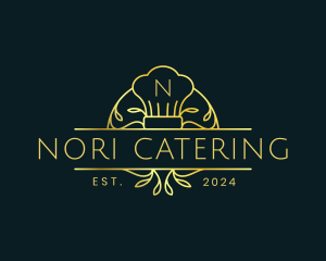 Restaurant Chef Monoline logo design