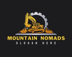 Industrial Gear Excavator logo design