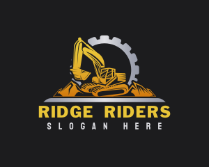 Industrial Gear Excavator logo design