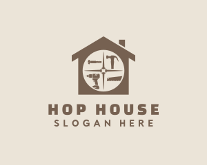 Construction Tools House logo design