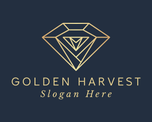 Golden Diamond Jewelry logo design