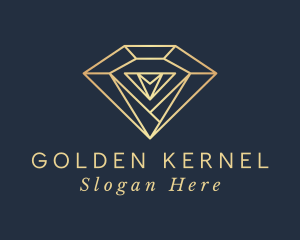 Golden Diamond Jewelry logo design