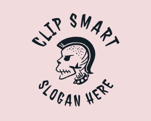 Skull Punk Choker logo design