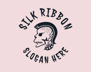 Skull Punk Choker logo design