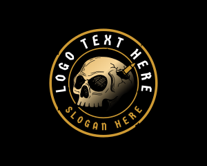 Skull Bullet Cranium logo