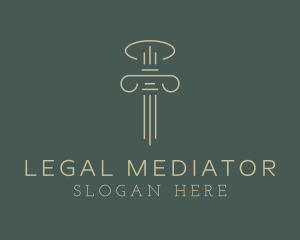 Column Law Attorney logo design