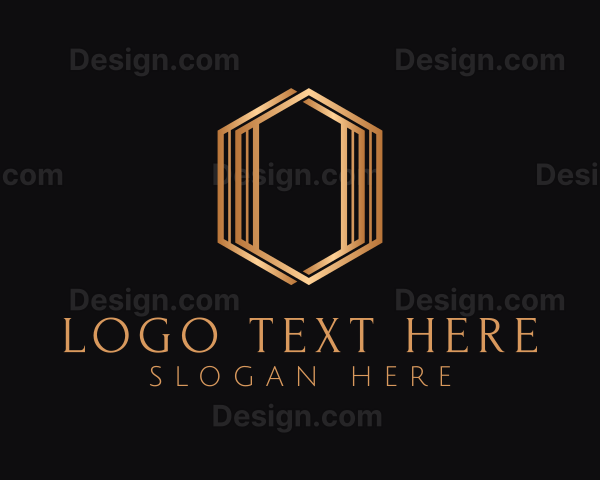 Luxury Hexagon Letter O Logo