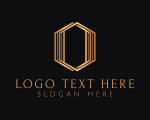 Luxury Hexagon Letter O logo