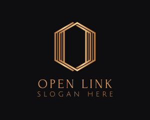 Luxury Hexagon Letter O logo design