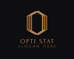 Luxury Hexagon Letter O logo design