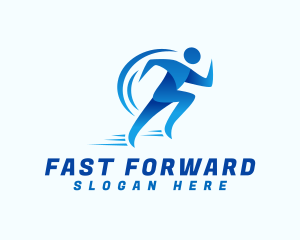 Fast Running Man logo design