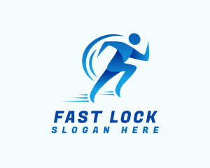 Fast Running Man logo design