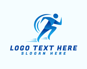 Endurance - Fast Running Man logo design