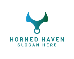 Bull Horn Ring logo design