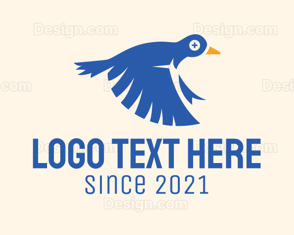 Flying Blue Pigeon Logo