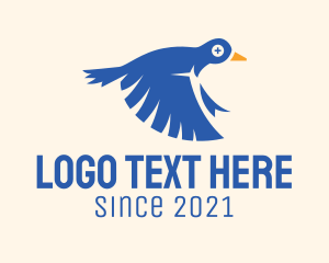 Flying Blue Pigeon  logo