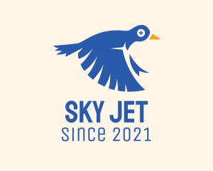 Flying Blue Pigeon  logo