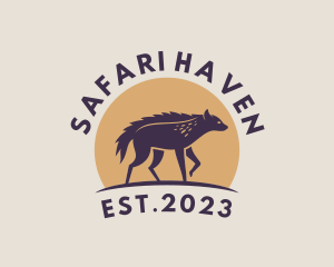 Wild Hyena Safari logo design