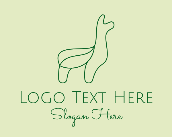 Llama logo example 3