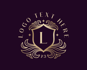 Floral Luxury Shield logo