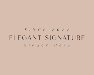 Elegant Classy Business logo design