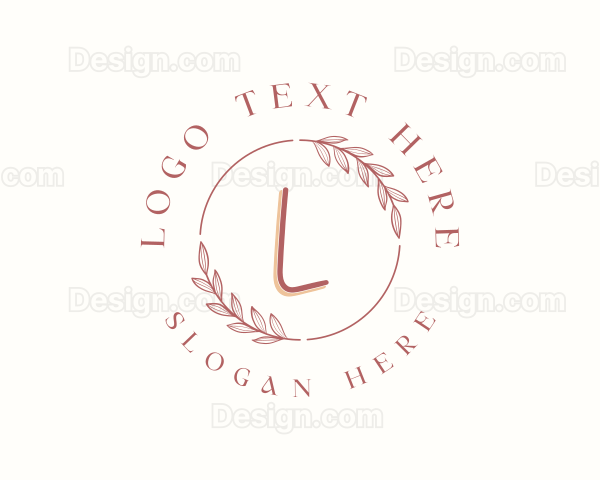 Botanical Organic Leaf Logo