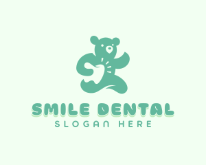 Dentist Bear Tooth logo design