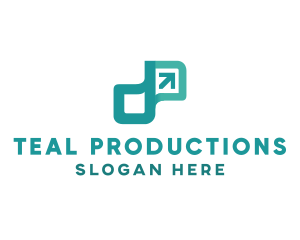 Teal Tech Arrow logo