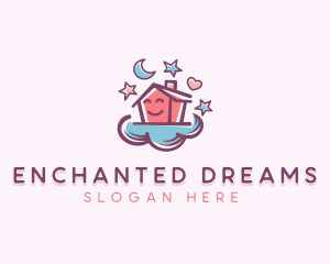 Cloud Home Daycare logo design