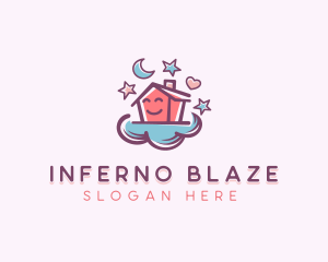 Cloud Home Daycare logo design