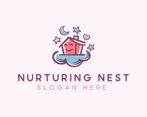 Cloud Home Daycare logo design