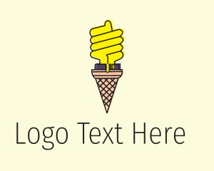 Ice Cream Lightbulb  logo