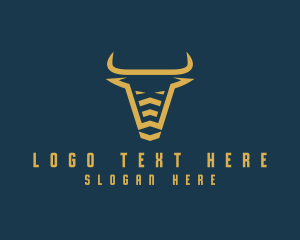 Modern Buffalo Bison Horns logo