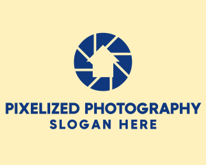 House Camera Shutter  logo design