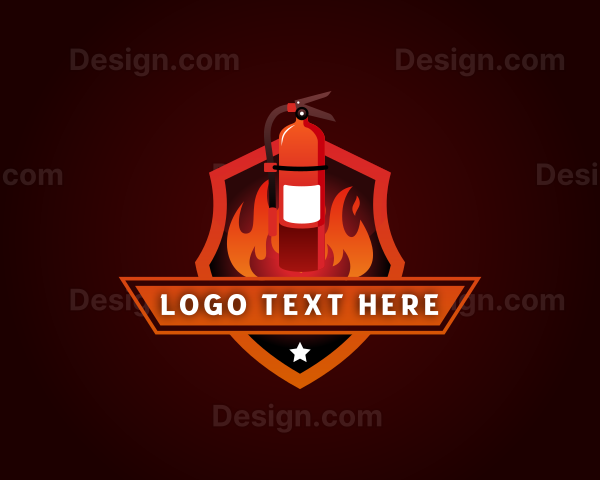 Fire Extinguisher Shield Logo