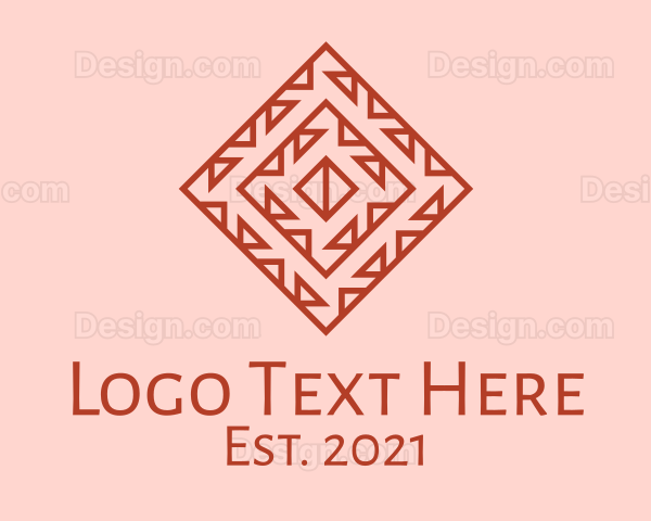 Geometric Aztec Decoration Logo