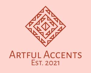 Geometric Aztec Decoration logo design