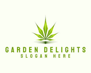 Organic Leaf Cannabis logo design