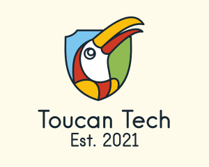  Toucan Bird Shield logo design