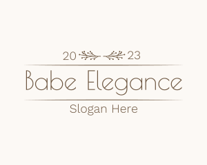 Elegant Floral Boutique logo design