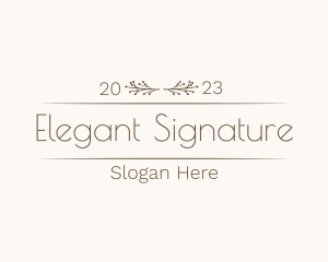 Elegant Floral Boutique logo design