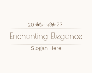 Elegant Floral Boutique logo design