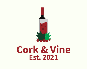 Wine Drink Bar  logo design